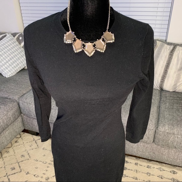 Black Sweater Dress - Picture 2 of 4
